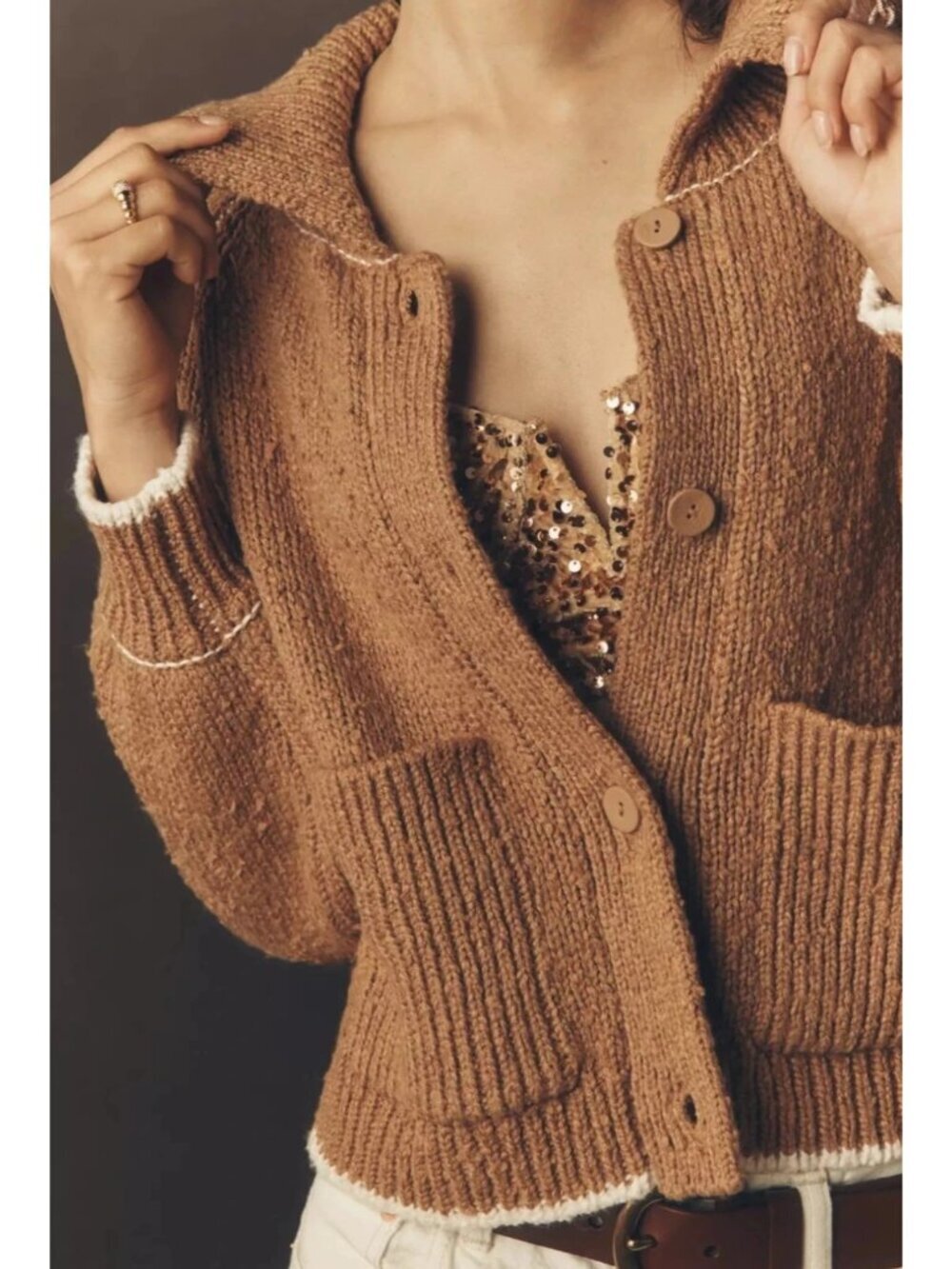 Anthropologie The Jesse Dog Icon Cardigan by Pilcro Beagle XS - Picture 3 of 5